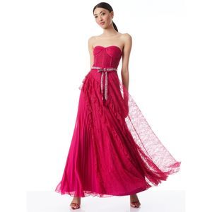 Alice + Olivia Bree Ruffle Pleated Ball Gown - image 1